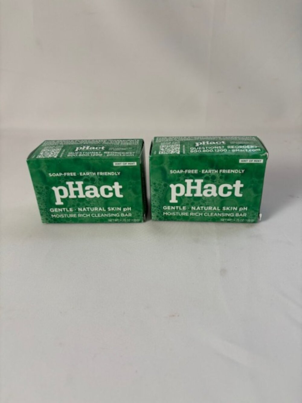 pHact Soap Free Moisturizing Cleansing Bar Mint Andrew Lessman 4.25 oz. Set of 2